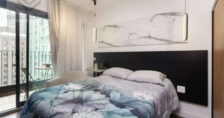 Apartamento com 1 dormitório à venda, 25 m² por r$ 510.000,00 - moema - são paulo/sp