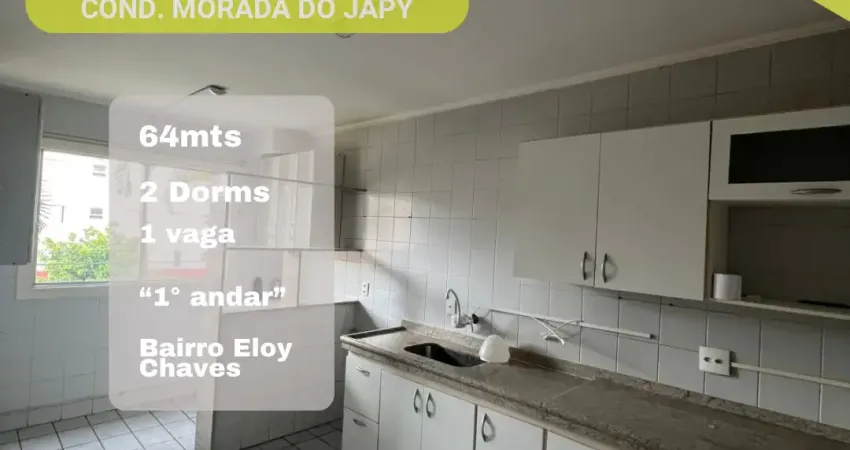 Apartamento no 1° andar no condomínio morada do japy | bairro eloy chaves