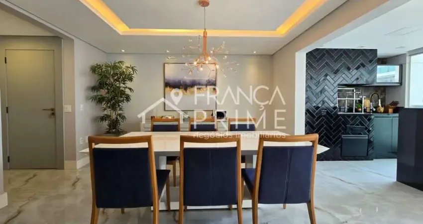 Locação no jardim das perdizes com 157m², 3 suítes, escritório, 2 vagas, mobiliado