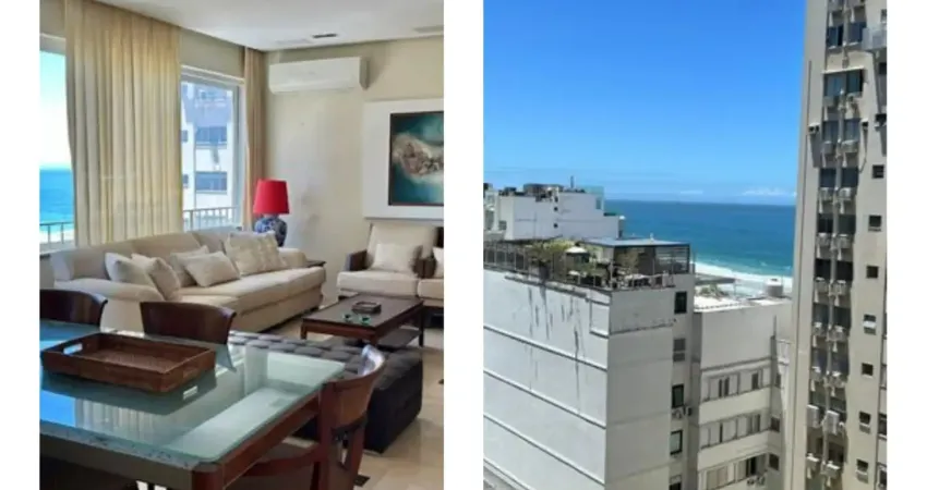 Viva a experiência única de morar na quadra da praia do leblon rio de janeiro, em um apartamento impecável, com vista para o mar.