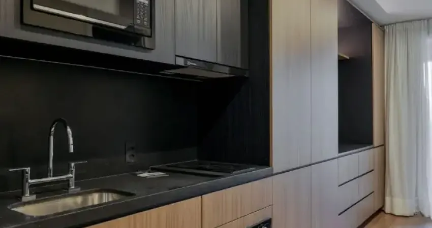 Apartamento (semi mobiliado) locação com 28m2 com 1 dormitório (suíte) em moema - são paulo - sp