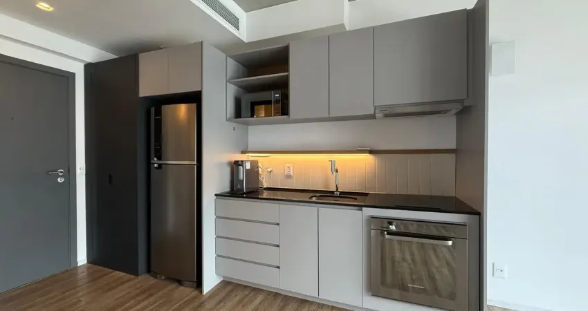 Apartamento studio (semi mobiliado) locação com 39m2 - rua dos pinheiros - são paulo - sp