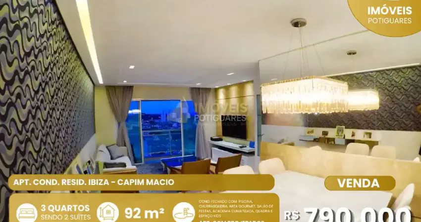 Apartamento com 3 quartos à venda no Capim Macio, Natal