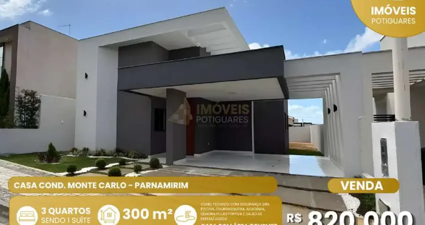 Casa à venda, 3 quartos, 3 suítes, 2 vagas, parque das nações - parnamirim/rn