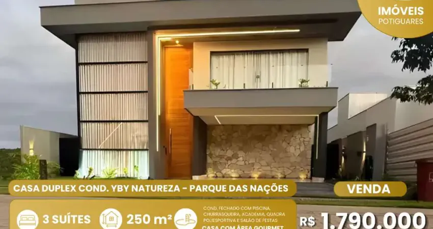 Casa à venda, 3 quartos, 3 suítes, 2 vagas, parque das nações - parnamirim/rn
