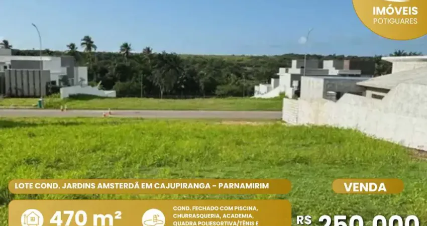 Terreno em condomínio fechado à venda no Cajupiranga, Parnamirim