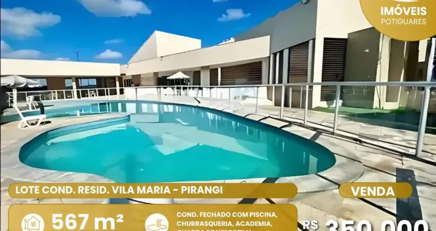 Terreno em condomínio fechado à venda no Pirangi do Norte (Distrito Litoral), Parnamirim 