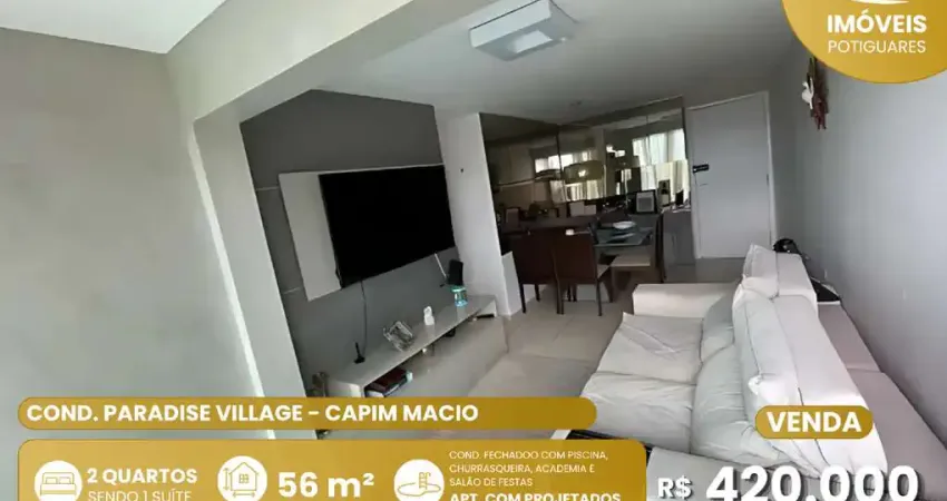 Apartamento com 2 quartos à venda no Capim Macio, Natal