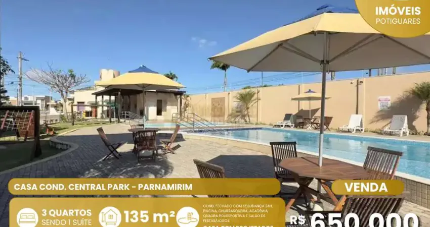 Casa à venda, 3 quartos, 3 suítes, 3 vagas, parque das nações - parnamirim/rn