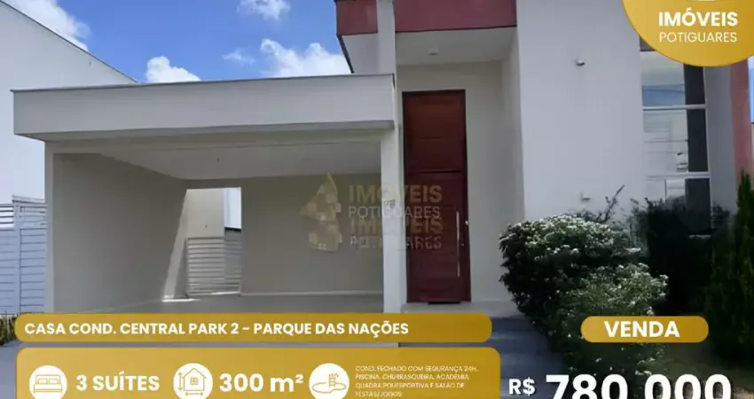Casa à venda, 3 quartos, 1 suíte, 2 vagas, parque das nações - parnamirim/rn