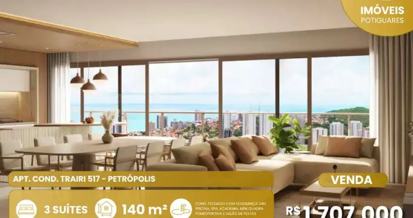 Apartamento com 3 quartos à venda no Petrópolis, Natal