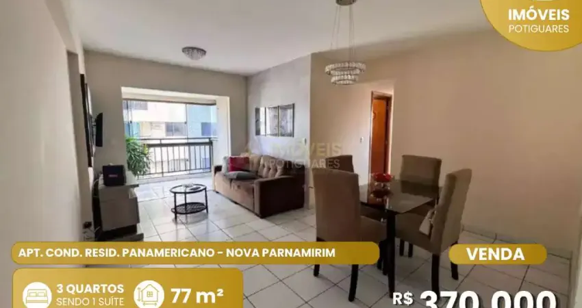 Apartamento a venda no residencial panamericano em nova parnamirim