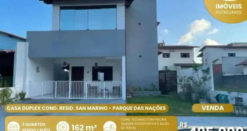Casa à venda, 3 quartos, 1 suíte, 4 vagas, parque das nações - parnamirim/rn