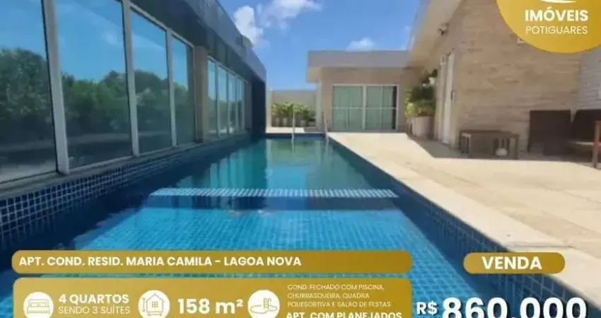 Apartamento à venda, 3 quartos, 3 suítes, 1 vaga, lagoa nova - natal/rn
