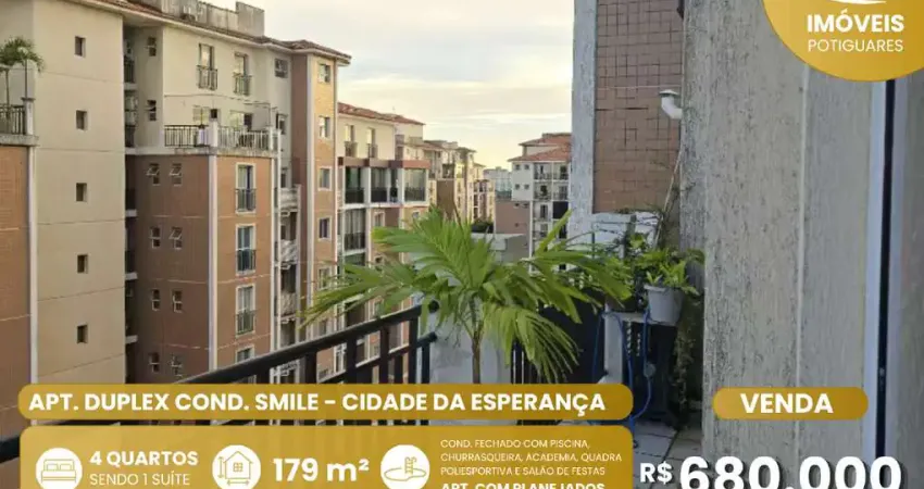 Apartamento à venda, 4 quartos, 1 suíte, 3 vagas, cidade da esperança - natal/rn