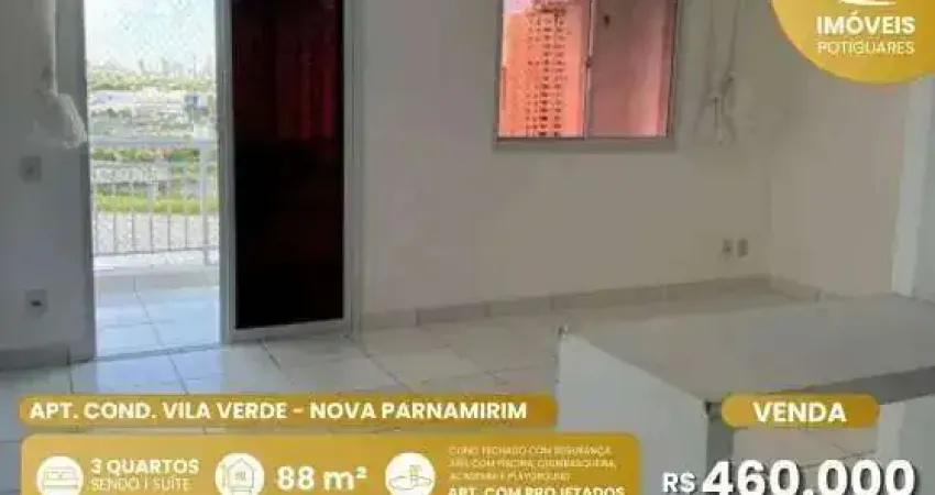 Apartamento à venda, 3 quartos, 1 suíte, nova parnamirim - parnamirim/rn