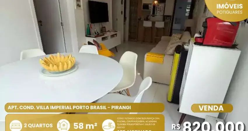 Apartamento a venda no villa imperial porto brasil em pirangi