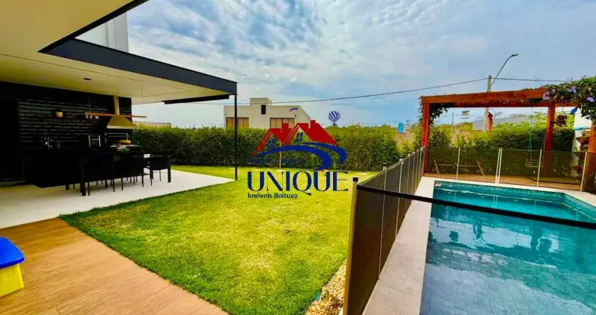 Linda casa térrea à venda com 3 suítes em condomínio fechado de boituva sp