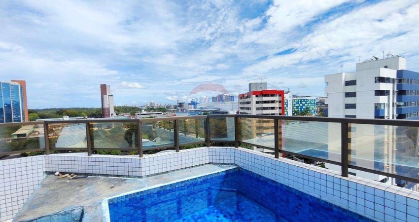 Cobertura Duplex com 311, 53m2, 4 quartos, sendo 3 suítes e 3 vagas de garagem soltas, No Vieiralves, Nossa Senhora das Graças.