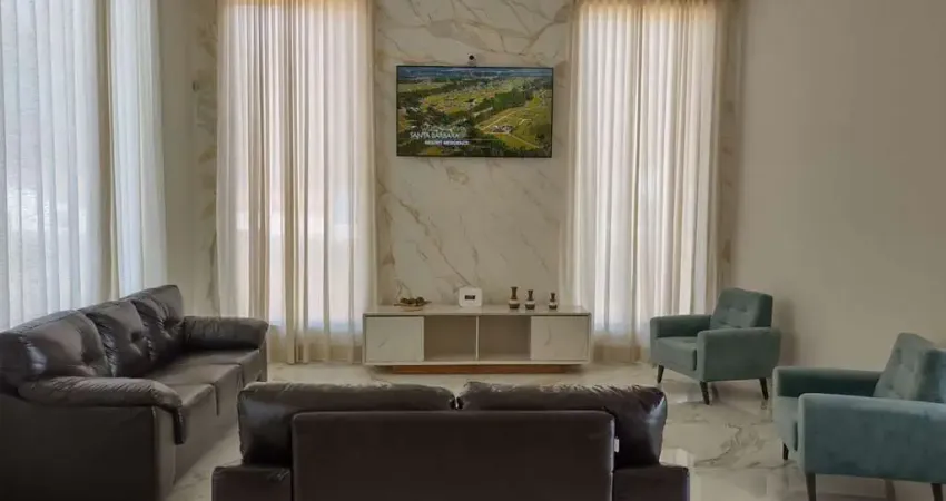 Casa de alto padrão no santa barbara resort residence com piscina e hidromassagem.