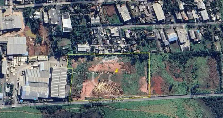 Área industrial de 39.051,06m² com projeto aprovado no distrito industrial de cachoeirinha/rs
