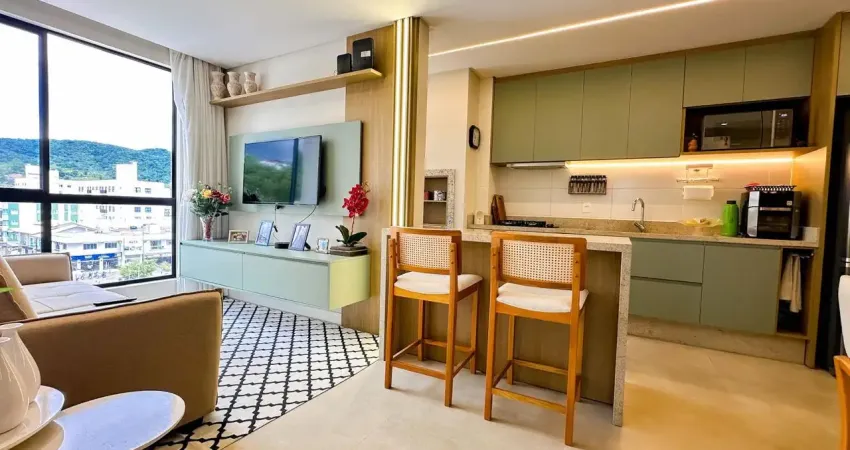 Apartamento mobiliado em montefiore - moderno - nas naçoes de balneàrio camboriù