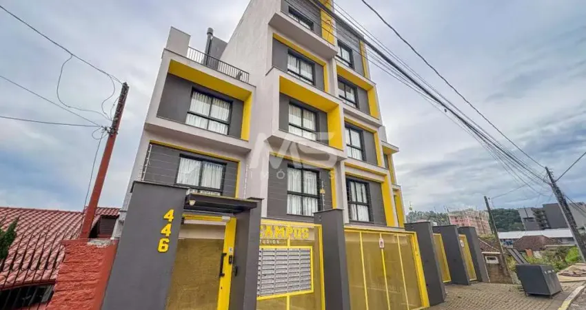 Studio i, quarto, 1 banheiro e terraço, em frente a universidade feevale em novo hamburgo!