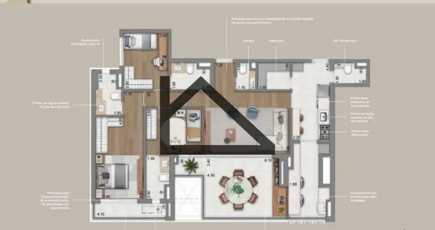 Apartamento com 3 quartos à venda no Brooklin, São Paulo