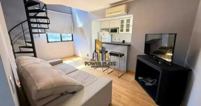 Lindo flat duplex mobiliado no york residence – vila olímpia, 1 dormitório e 1 vaga