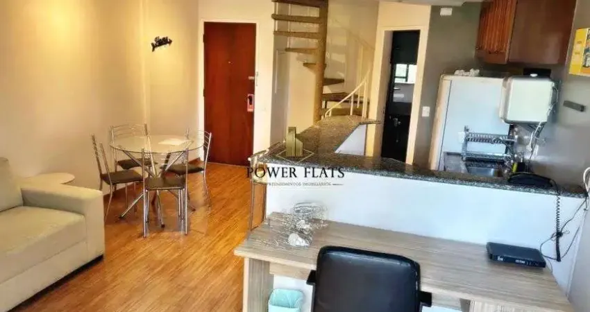 Apartamento duplex compacto para locação – 42m², 1 dormitório – moema/sp