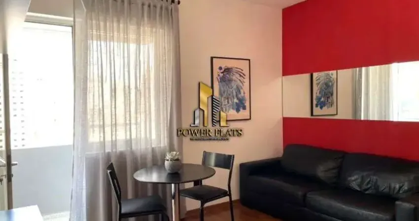 Flat mobiliado nos jardins – 1 suíte, 1 vaga – rua haddock lobo, 807 – andar alto e vista livre