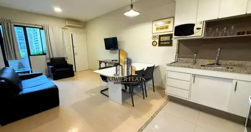 Lindo flat mobiliado para aluguel no le bougainville, com 40 m² e lazer completo