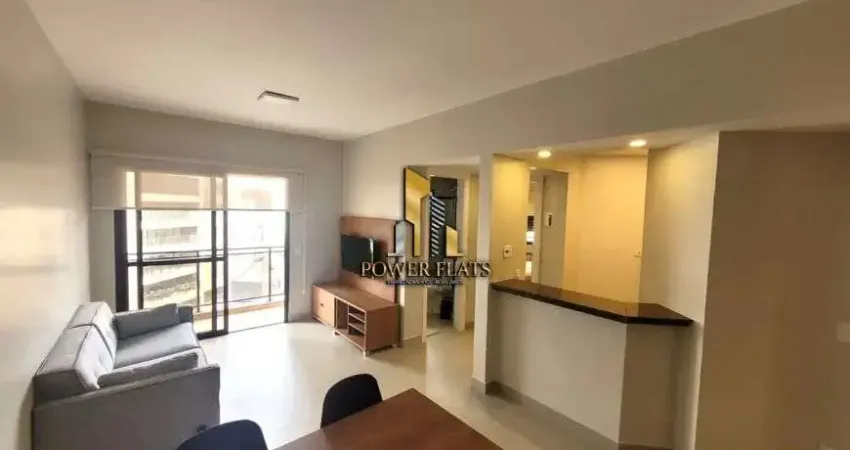 Flat luxo vila nova conceição - 55m² - mobiliado - vaga - varanda gourmet