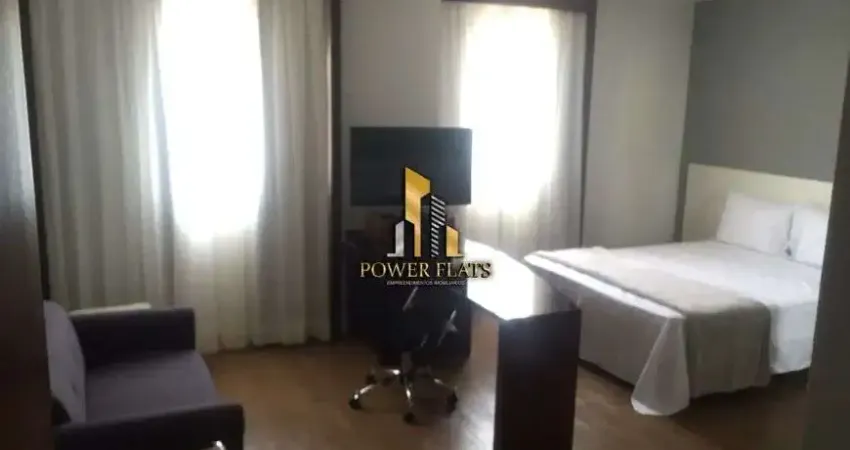 Flat mobiliado jardins - alameda lorena - andar alto - próximo metrô