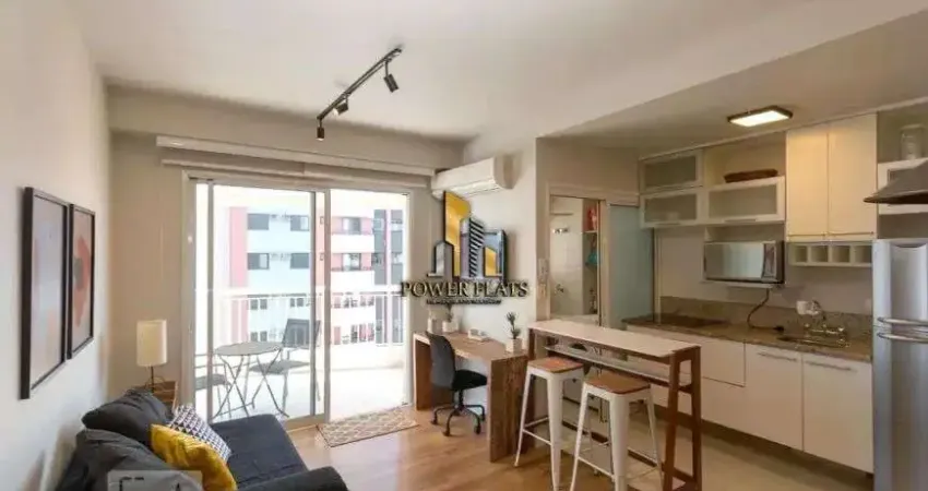 Flat vila olímpia - ed. mandarim - varanda gourmet - 1 suíte/vaga - andar alto