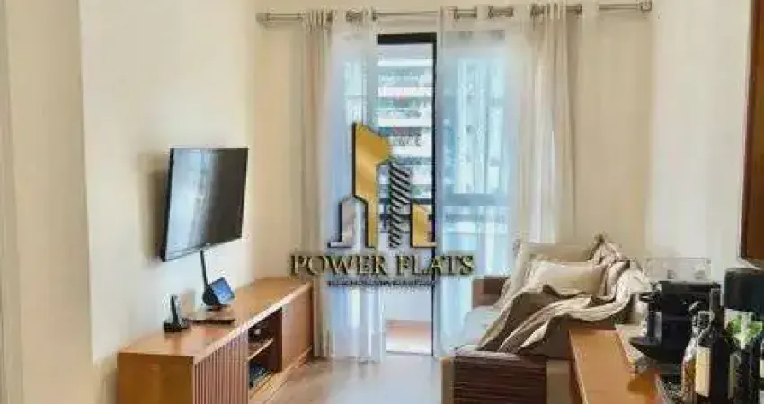 Flat mobiliado no royal brooklin – 2 dorms com varanda e lazer completo!