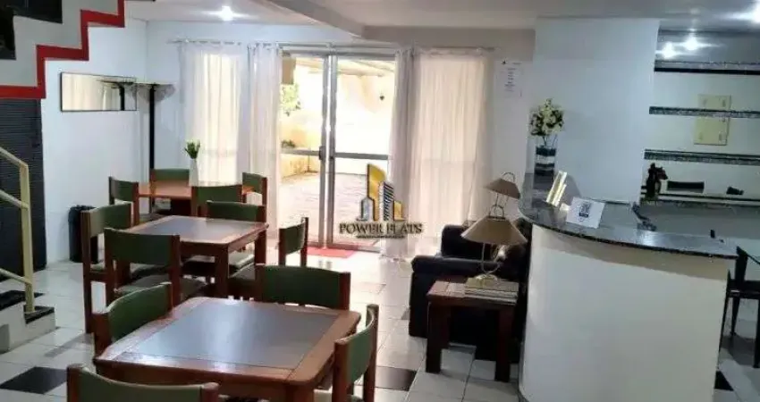 Flat mobiliado no plaza concorde – 1 suíte, ar-condicionado e 1 vaga