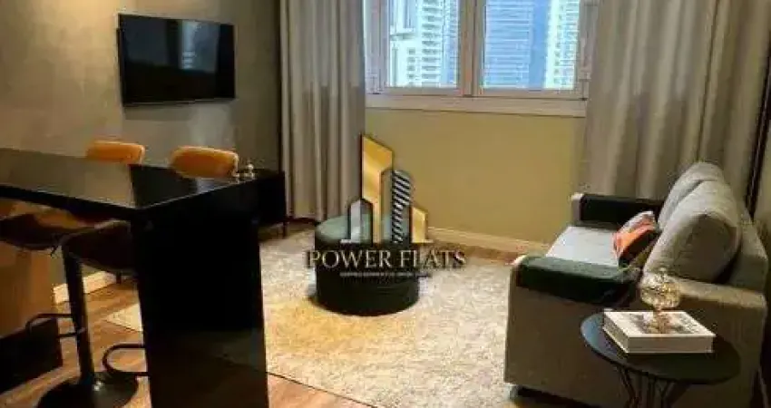 Flat mobiliado no extension berrini – 1 dormitório, 1 vaga, vila são francisco