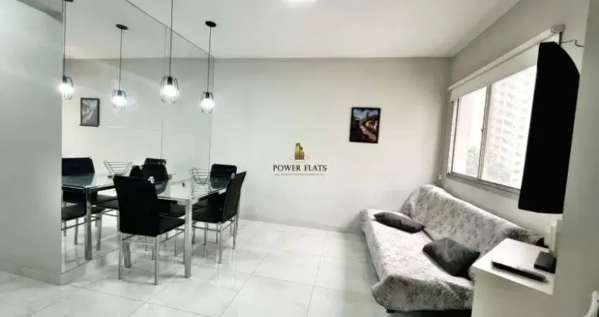Flat mobiliado 1 quarto para aluguel em santo amaro – 36m², condomínio com lazer