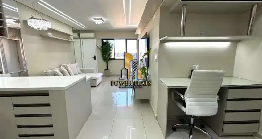 Lindo flat de luxo para aluguel no le bougainville, alphaville – 58 m² mobiliado com alexa