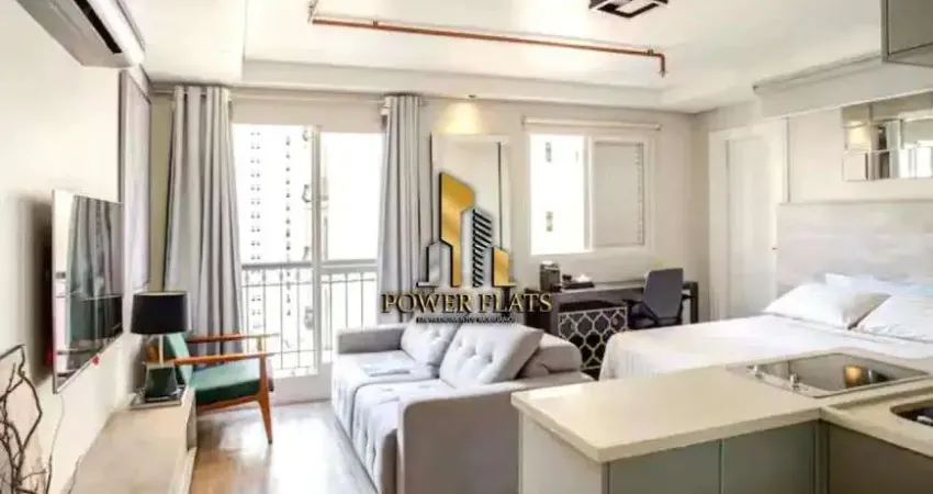 Apartamento mobiliado com 1 suíte e 1 vaga – alameda lorena, jardins