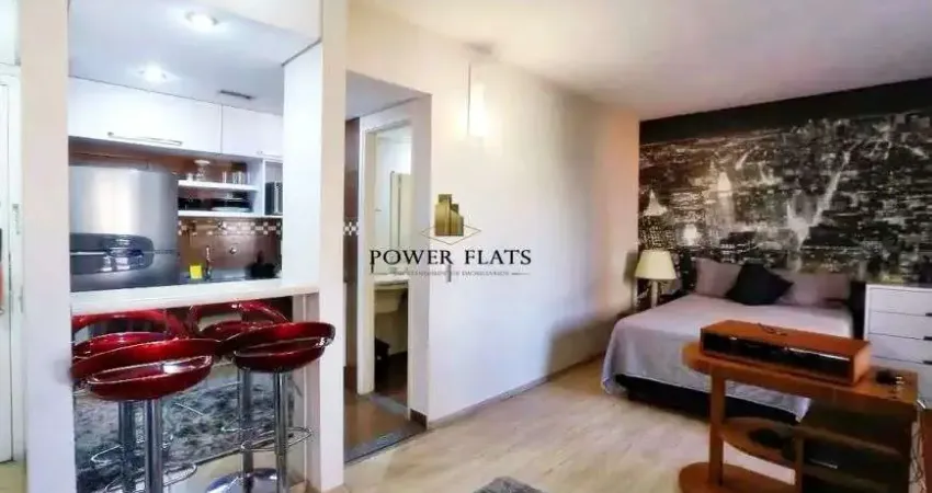 Lindo flat mobiliado 1 quarto em moema (34 m²) – lazer completo