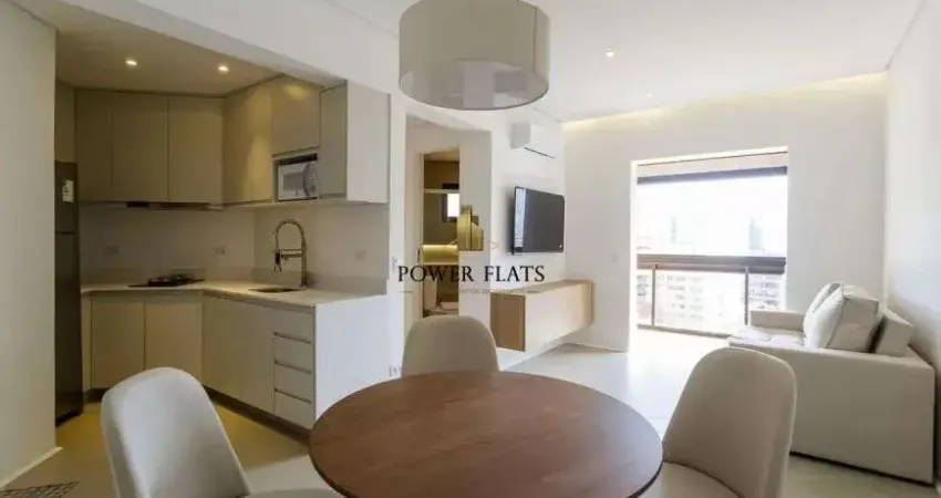 Flat mobiliado para aluguel no condomínio contemporâneo home & service – vila nova conceição – sp