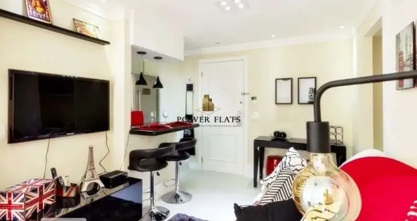 Apartamento mobiliado 1 quarto em vila olímpia – 43m² – condomínio com lazer completo – são paulo