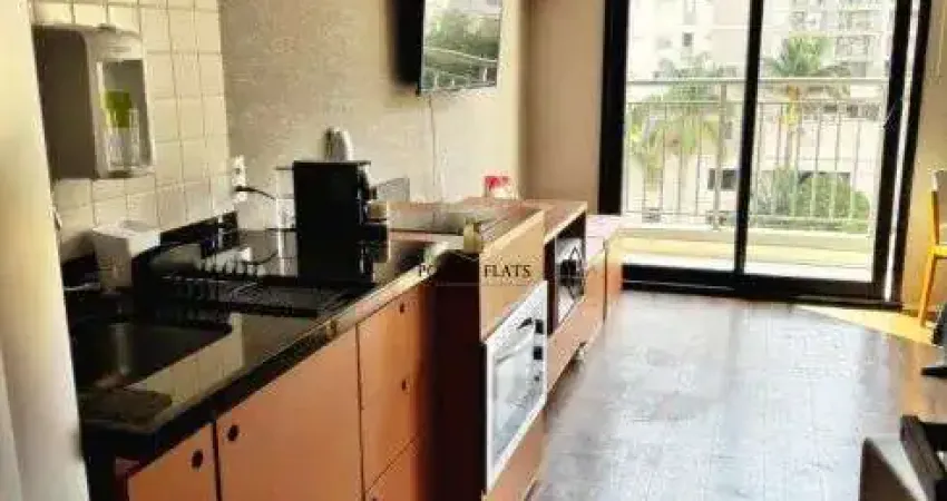 Flat mobiliado para aluguel em indianópolis – 33m², 1 quarto, piscina e lazer completo