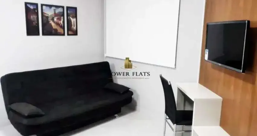 Flat mobiliado para locação – 35m², 1 quarto, 1 banheiro – santo amaro/sp
