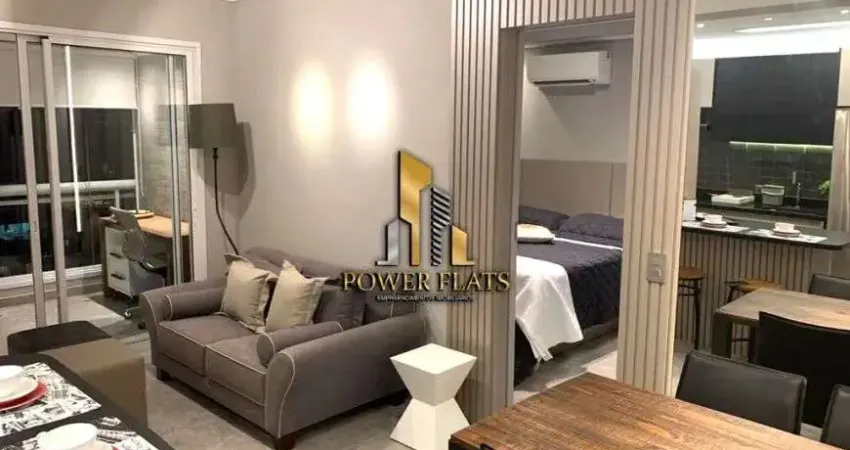 Flat alto padrão no mandarim brooklin – 1 dormitório mobiliado com vista espetacular