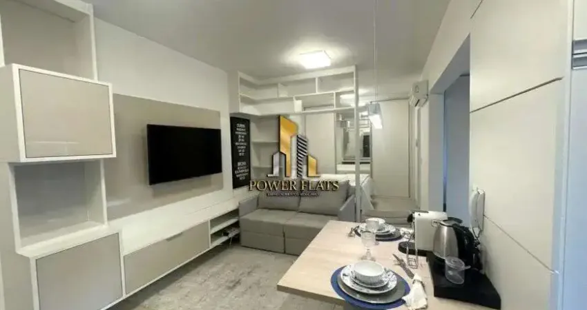 Lindo flat para locação no option paraiso vila mariana, 38m² com lazer completo