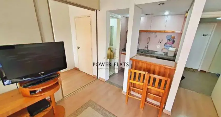 Flat com 1 quarto para alugar na Avenida Ibijaú, 364, Moema, São Paulo