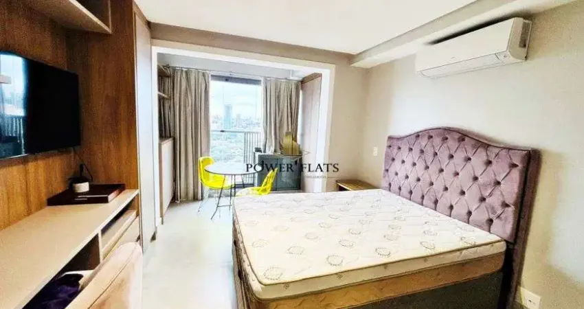 Flat mobiliado para locação – 30m², 1 quarto, 1 banheiro – santo amaro/sp